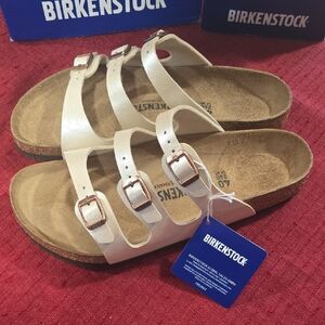 Birkenstock Cream Multi-Strap Sandals